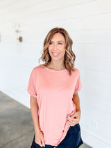 Joy In The Journey Top - Salmon FINAL SALE