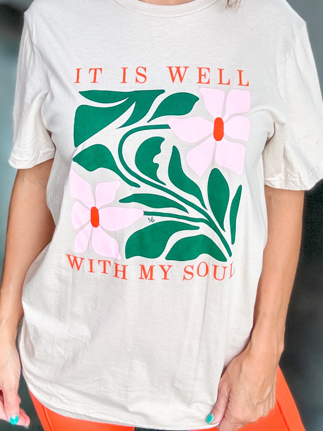 It Is Well Floral Graphic Tee FINAL SALE