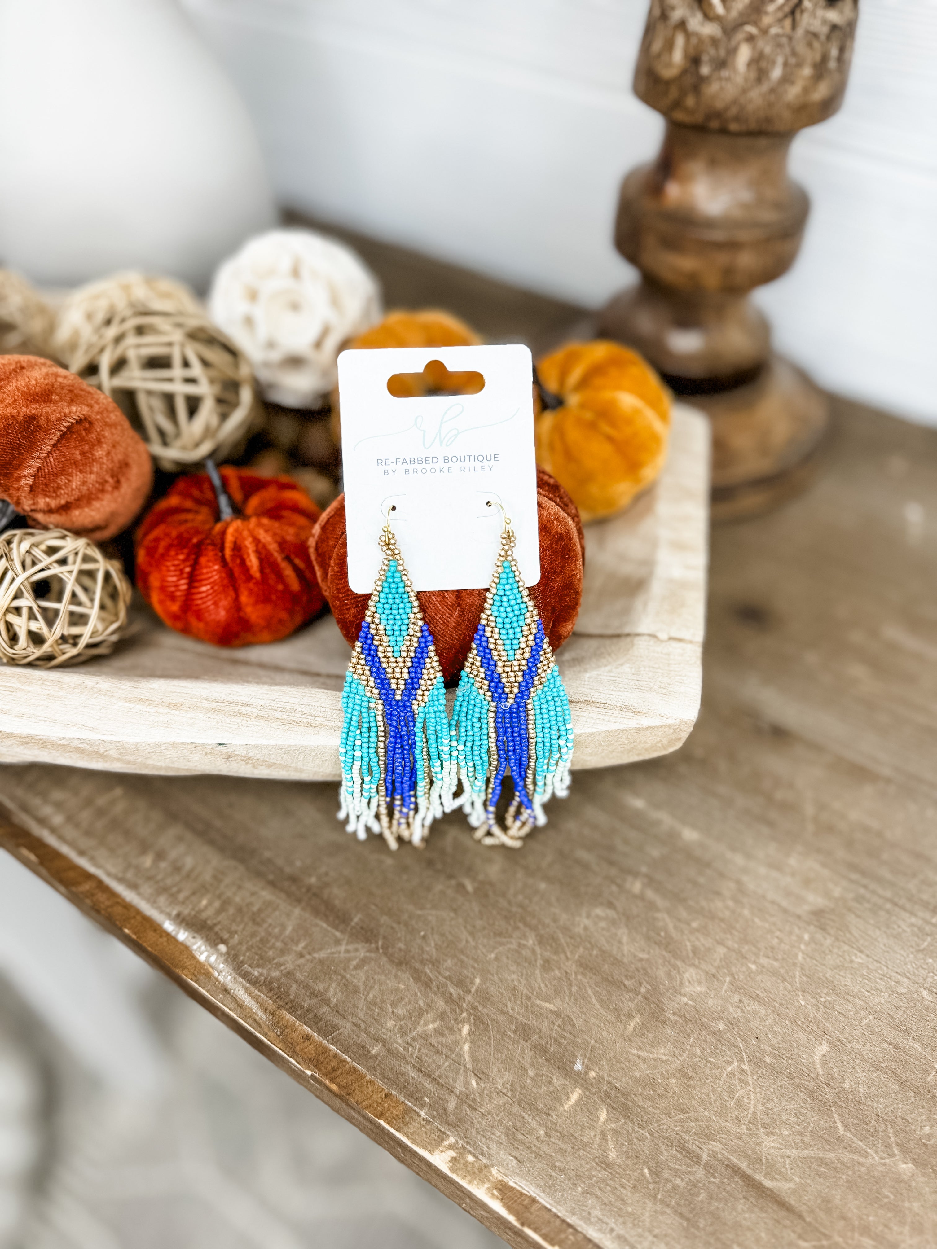 Fringe Fantasty Earring - Turquoise