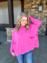 Casual Vibe Top - Fuchsia