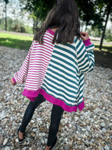 Striped Fusion Sweatshirt FINAL SALE