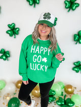 Happy Go Lucky Graphic Sweatshirt FINAL SALE