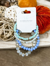 Glistening Pastels Bracelet - Blue