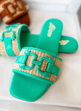 Lisa Sandal - Green FINAL SALE