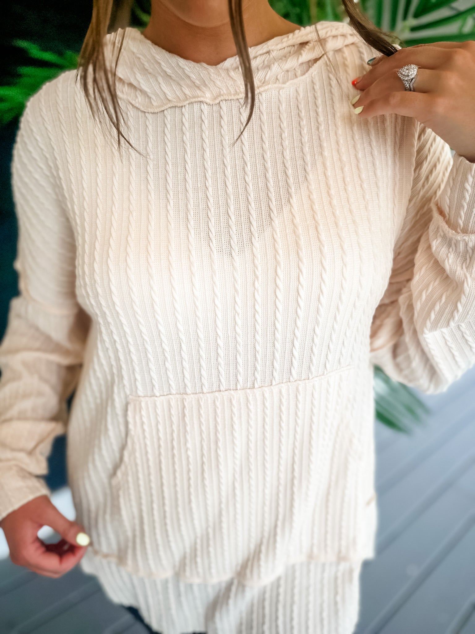 Hint Of Autumn Sweater - Cream