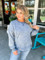 Autumn Essence Top - Denim