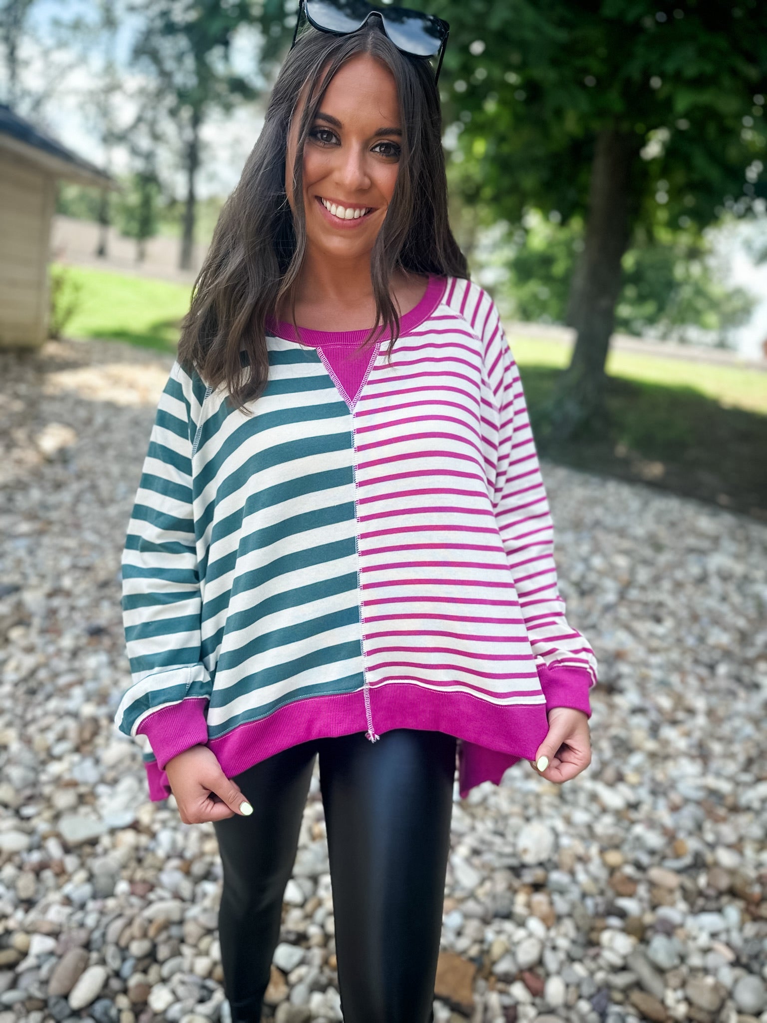 Striped Fusion Sweatshirt