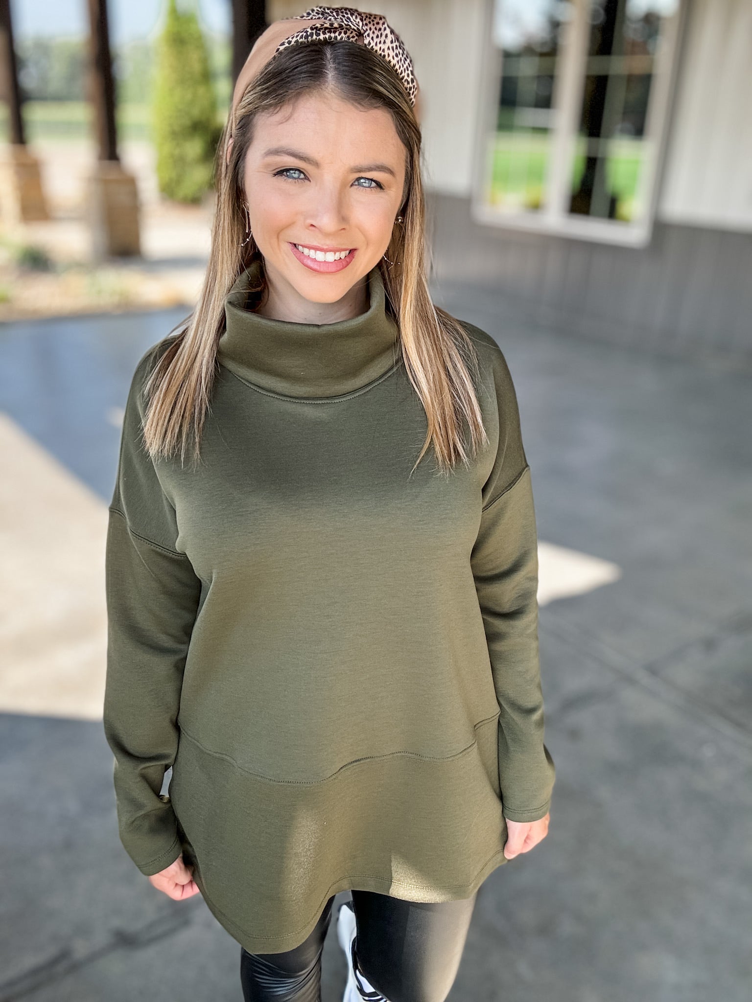 All For One Top - Olive FINAL SALE