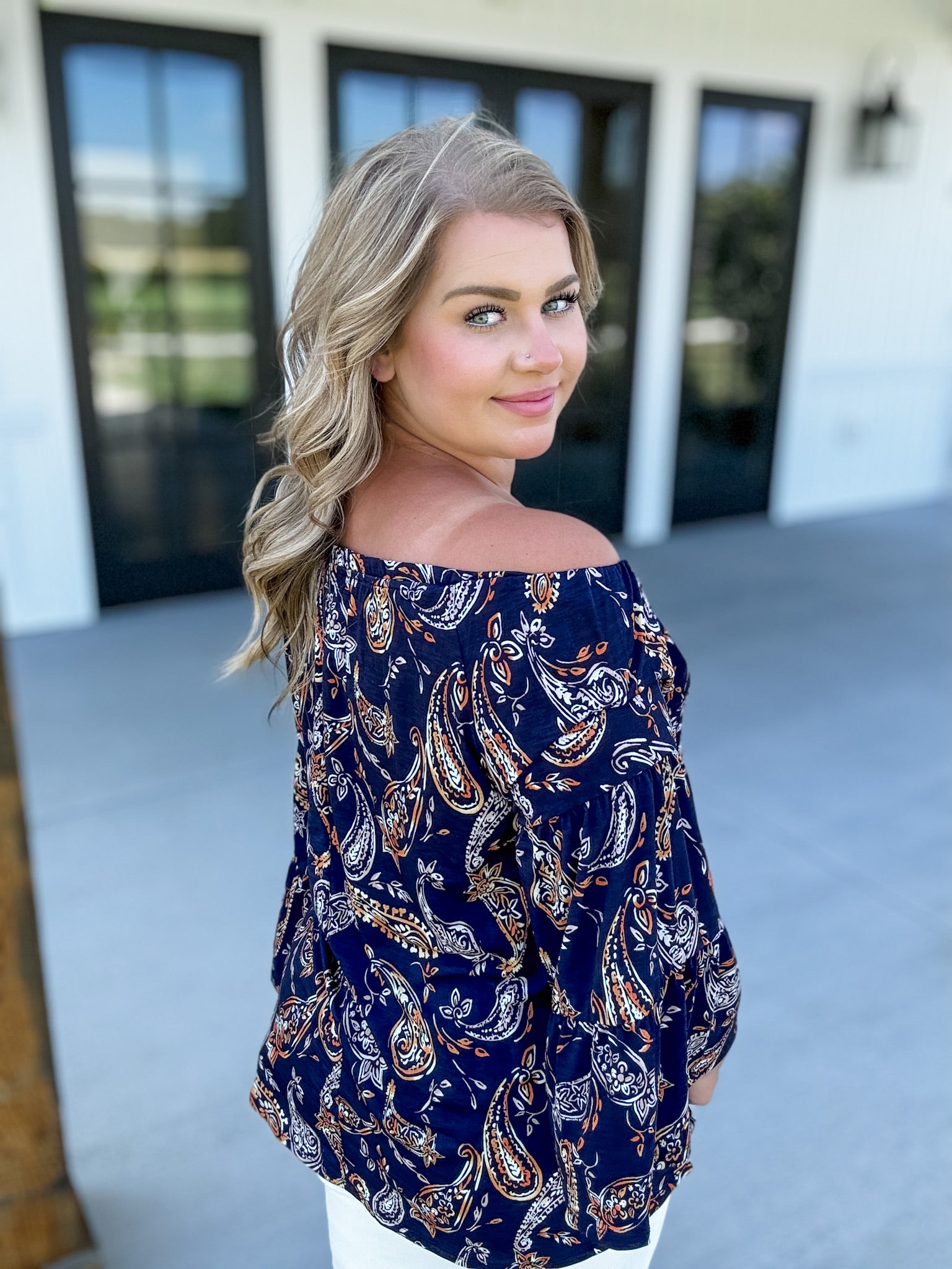 Heart Glow Top - Navy