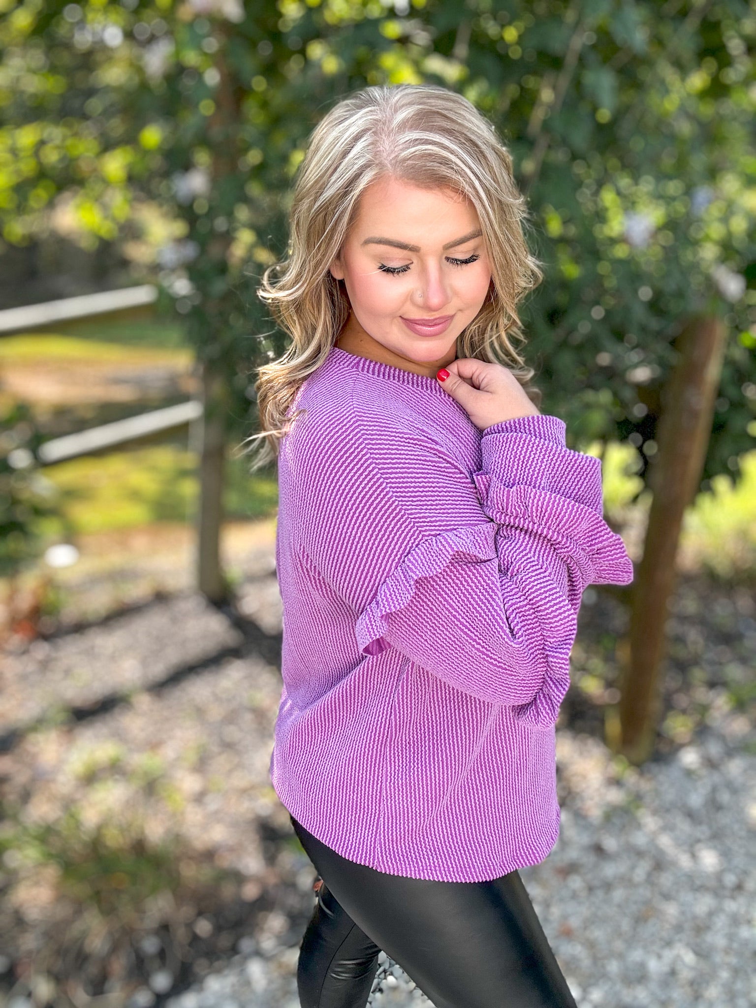 Adoring Glance Top - Magenta