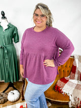 Be Vibrant Top - Plum FINAL SALE