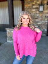 Casual Vibe Top - Fuchsia