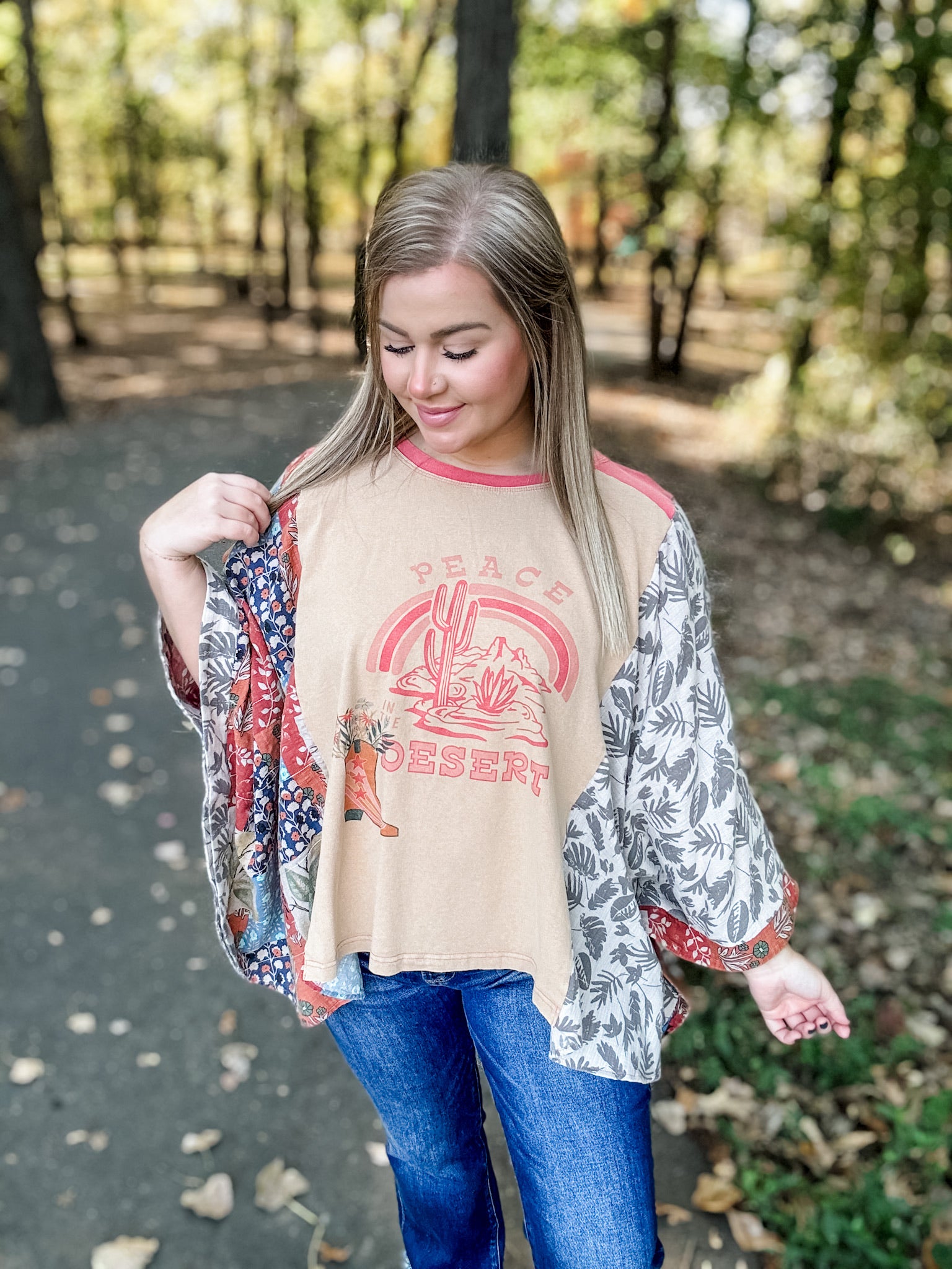 Boho Blend Poncho Top