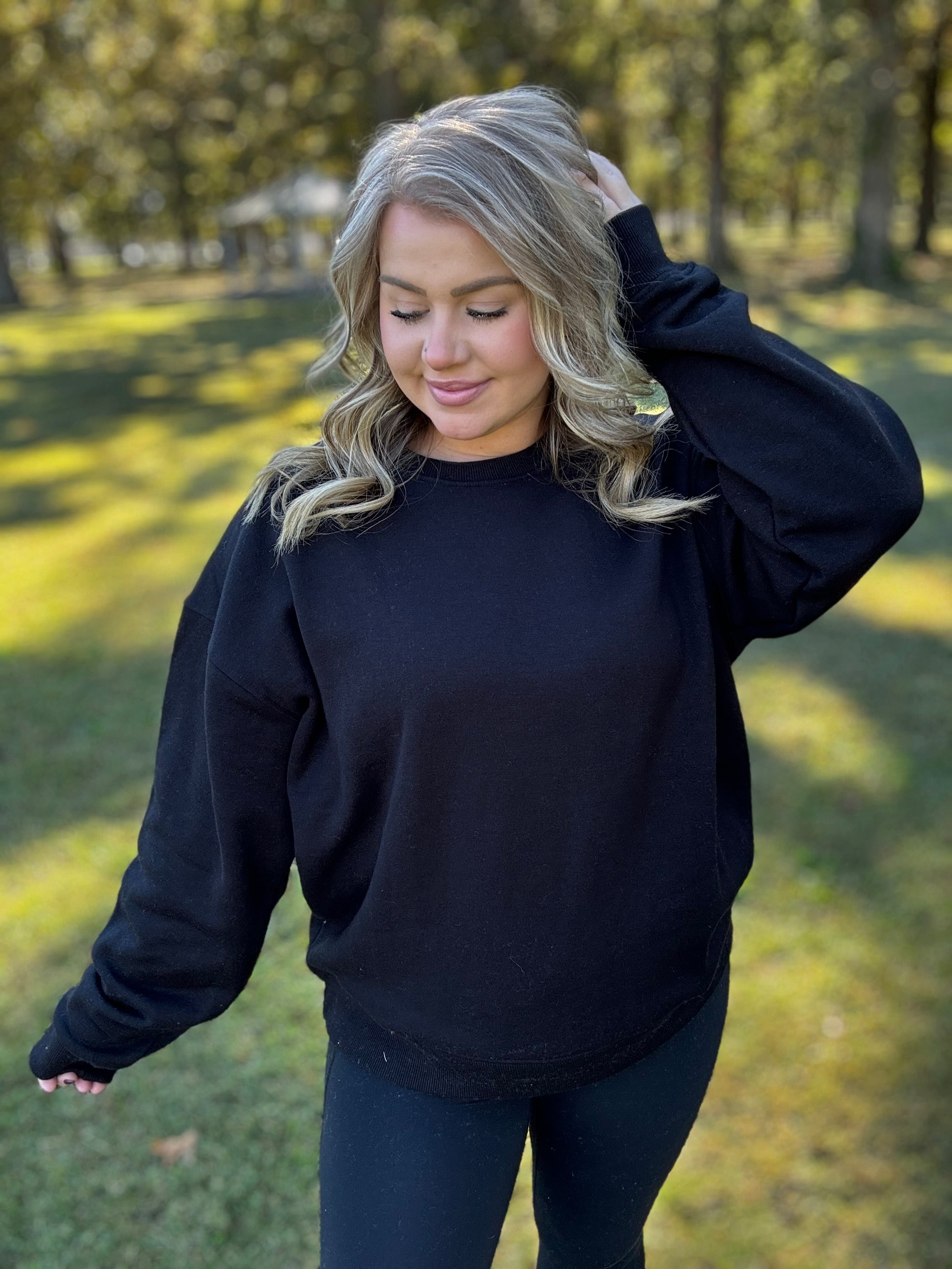 Ultimate Cozy Sweatshirt - Black FINAL SALE