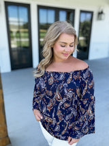 Heart Glow Top - Navy FINAL SALE