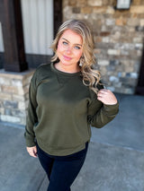 City Lights Top - Olive