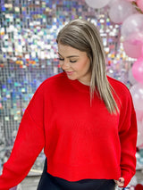 Going Downtown Sweater- Red