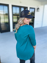 You're Amazing Top - Teal FINAL SALE