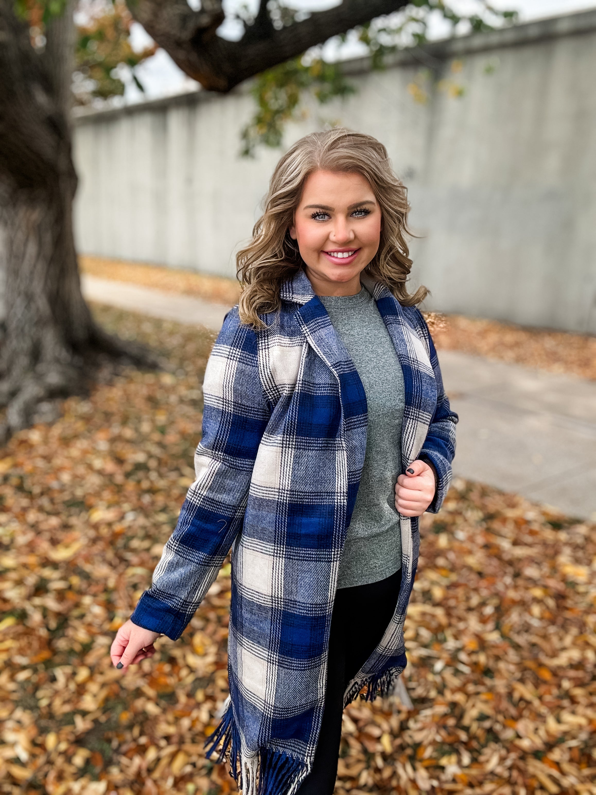 Blustery Days Cardigan - Navy