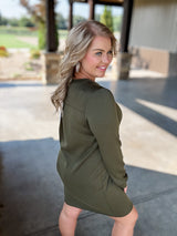 Ready For The Day Dress - Olive FINAL SALE