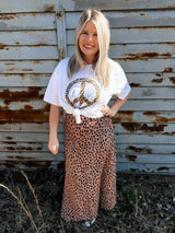 Leopard Peace Graphic Tee