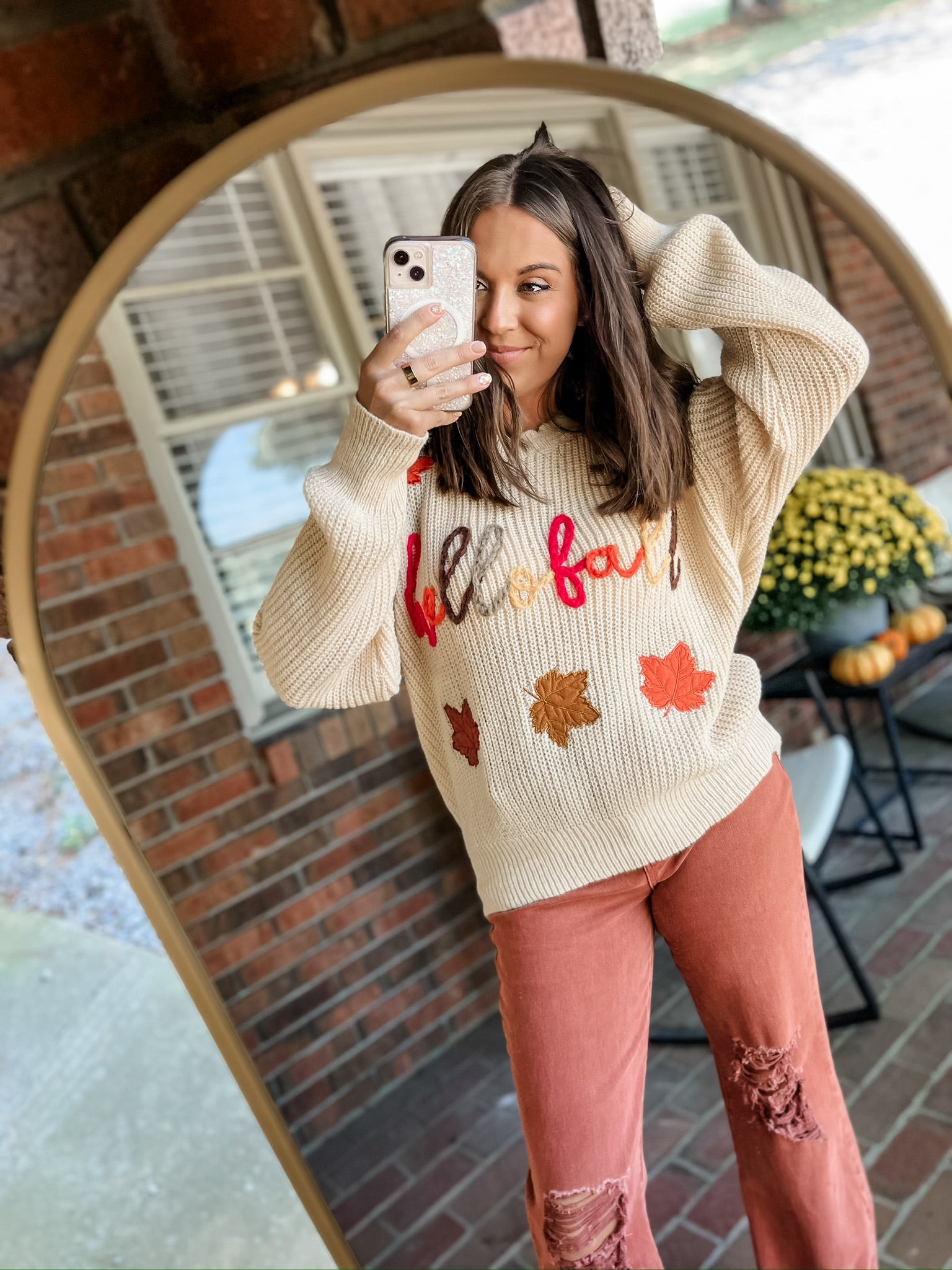 Hello Fall & Maple Leaf Sweater