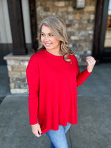 Haven Hug Sweater - Red