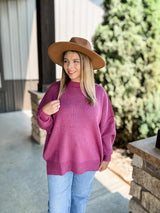 Embrace Today Sweater - Mauve FINAL SALE