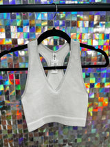 Twist & Shout Tank Top - Bone FINAL SALE