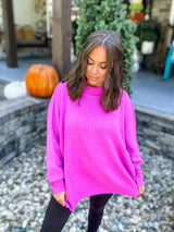 Embrace Today Sweater - Magenta FINAL SALE