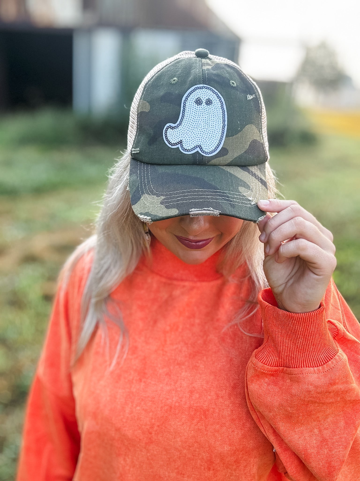 Ghost Vintage Trucker Hat - Camo