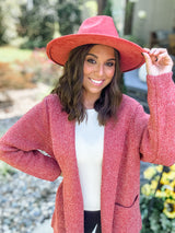 Snuggle Season Cardi - Rust FINAL SALE