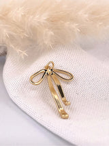 Ribbon Bow Charm - Gold