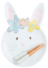 Mud Pie Bunny Melamine Cookie Tray Set