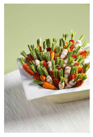 Mud Pie Mini Carrot Filler Decor Set