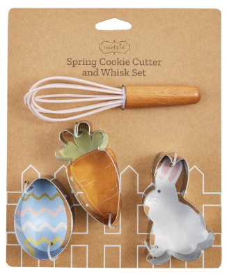 Mud Pie Spring Whisk & Cookie Cutter Set - Carrot