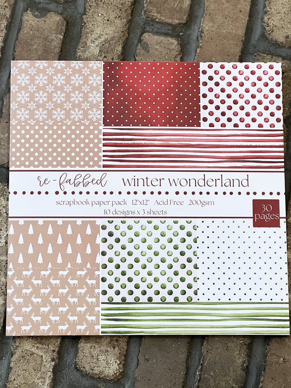 Winter Wonderland: Winter Wonderland Scrapbook Paper